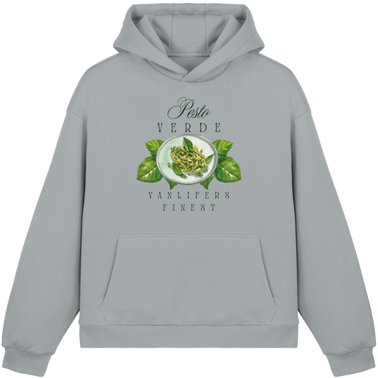 Clever Outdoor Pesto Verde - Fluffy Boxcut Hoodie - clever-outdoor.de