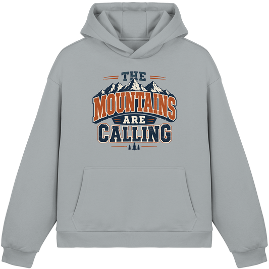 Clever Outdoor The Mountains Are Calling - Fluffy Boxcut Hoodie - clever-outdoor.de
