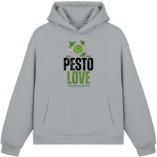 Clever Outdoor Pesto Love - Fluffy Boxcut Hoodie - clever-outdoor.de