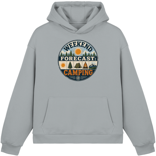 Clever Outdoor Weekend Forecast Camping - Fluffy Boxcut Hoodie - clever-outdoor.de
