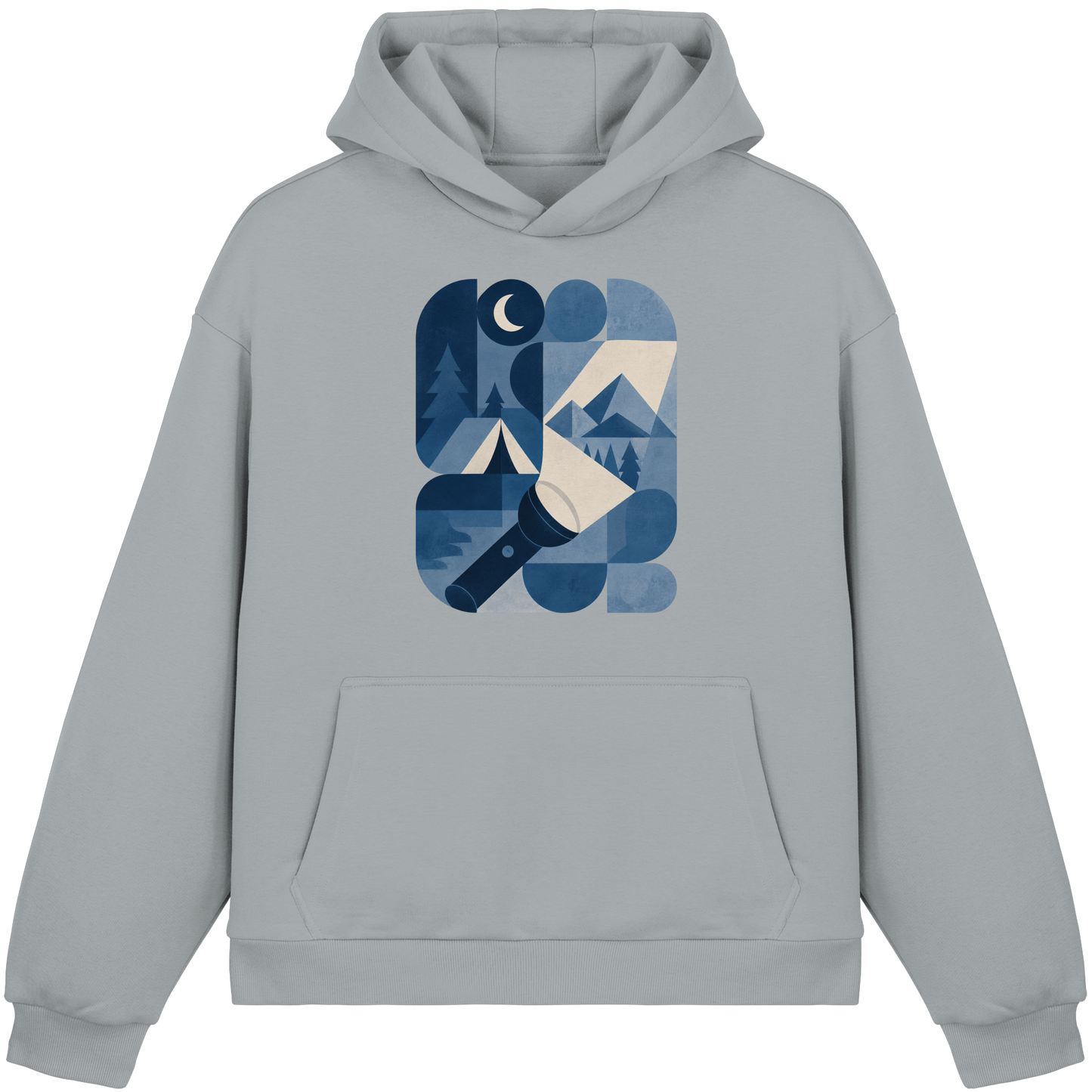 Clever Outdoor Blue System - Fluffy Boxcut Hoodie
