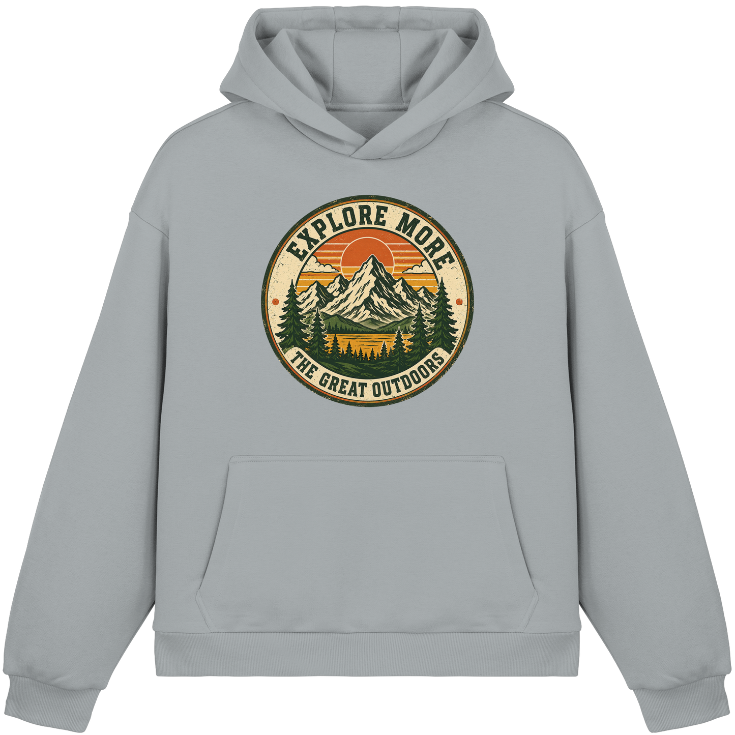 Clever Outdoor Explore More The Great Outdoors - Fluffy Boxcut Hoodie