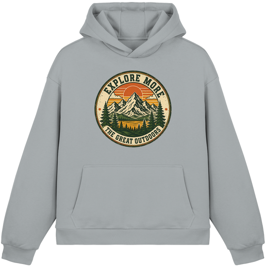 Clever Outdoor Explore More The Great Outdoors - Fluffy Boxcut Hoodie - clever-outdoor.de