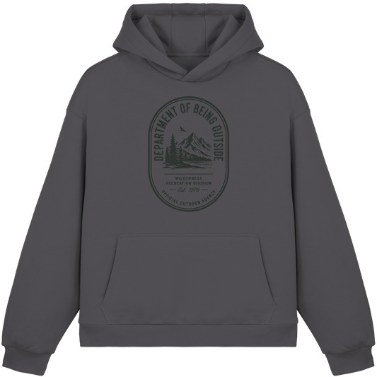 Clever Outdoor Being Outside - Fluffy Boxcut Hoodie - clever-outdoor.de