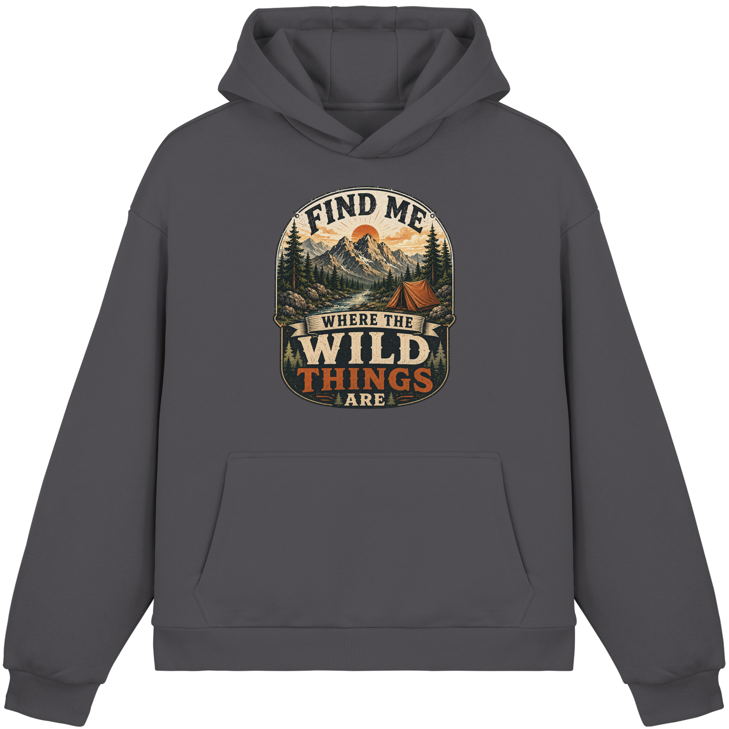Clever Outdoor Find Me Where The Wild Things Are  - Fluffy Boxcut Hoodie