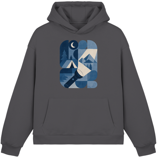Clever Outdoor Blue System - Fluffy Boxcut Hoodie - clever-outdoor.de