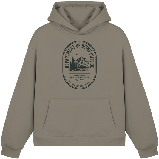 Clever Outdoor Being Outside - Fluffy Boxcut Hoodie - clever-outdoor.de