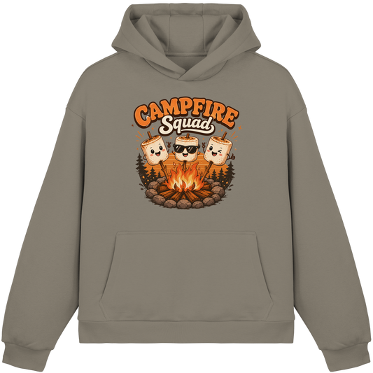 Clever Outdoor Campfire Squad - Fluffy Boxcut Hoodie - clever-outdoor.de