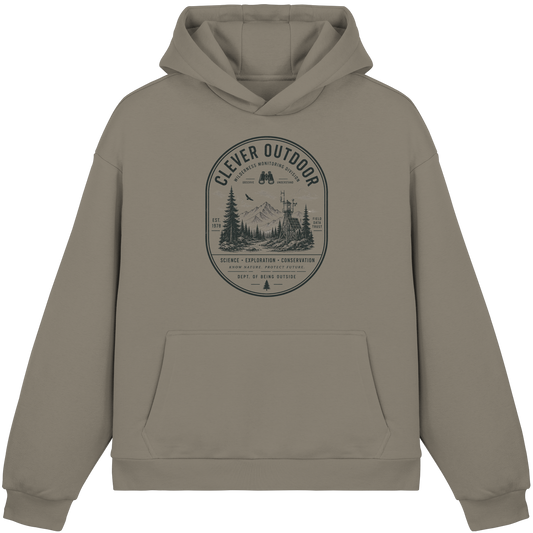 Clever Outdoor Monitoring Division - Fluffy Boxcut Hoodie - clever-outdoor.de