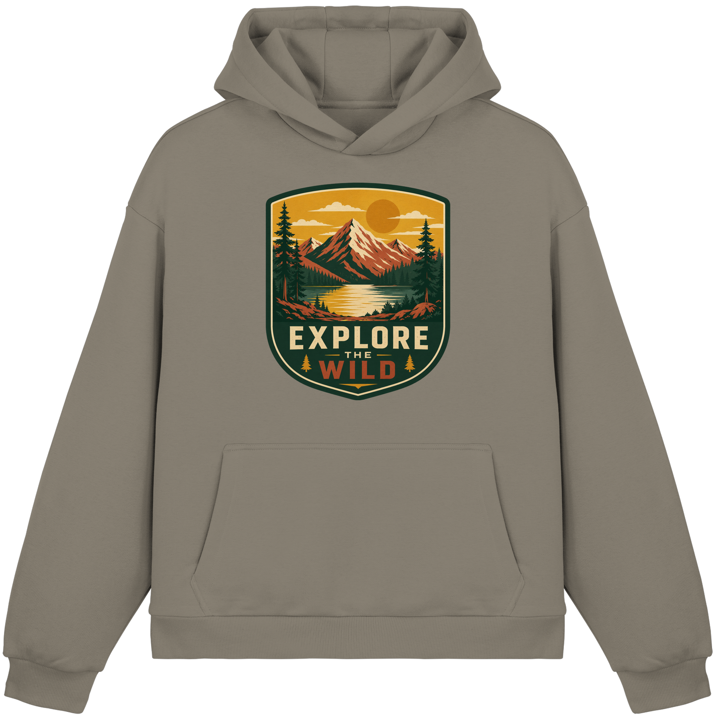 Clever Outdoor Explore The Wild - Fluffy Boxcut Hoodie