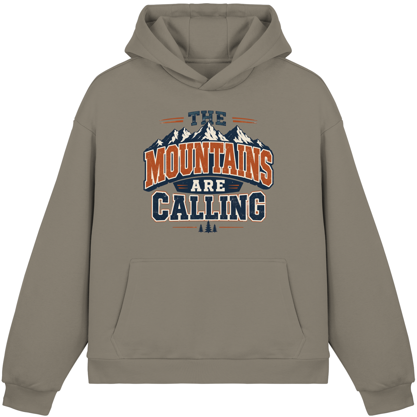 Clever Outdoor The Mountains Are Calling - Fluffy Boxcut Hoodie