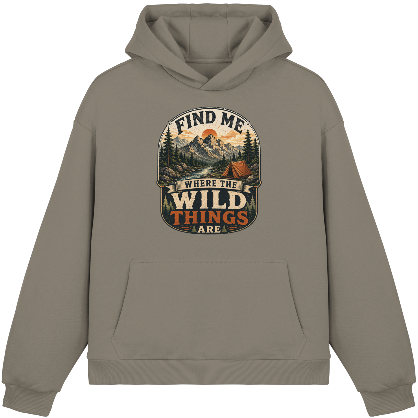 Clever Outdoor Find Me Where The Wild Things Are  - Fluffy Boxcut Hoodie