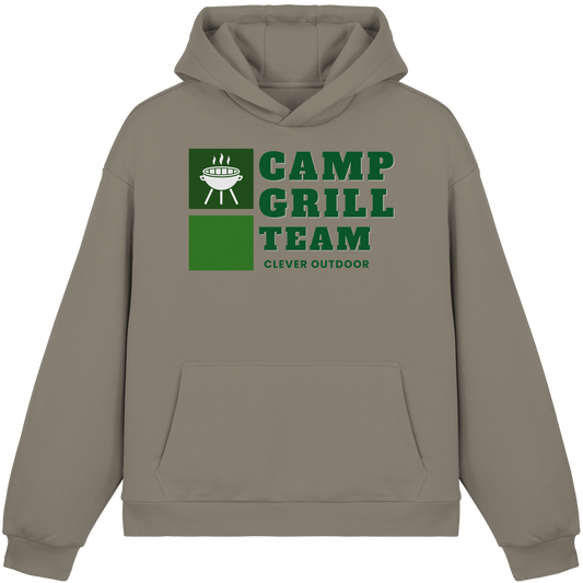 Clever Outdoor Camp Grill Team  - Fluffy Boxcut Hoodie - clever-outdoor.de