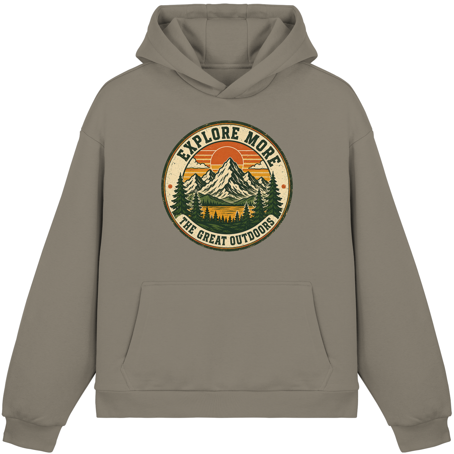 Clever Outdoor Explore More The Great Outdoors - Fluffy Boxcut Hoodie