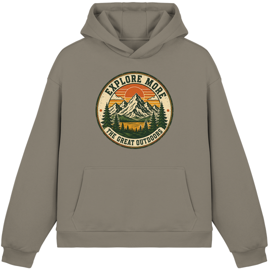Clever Outdoor Explore More The Great Outdoors - Fluffy Boxcut Hoodie - clever-outdoor.de