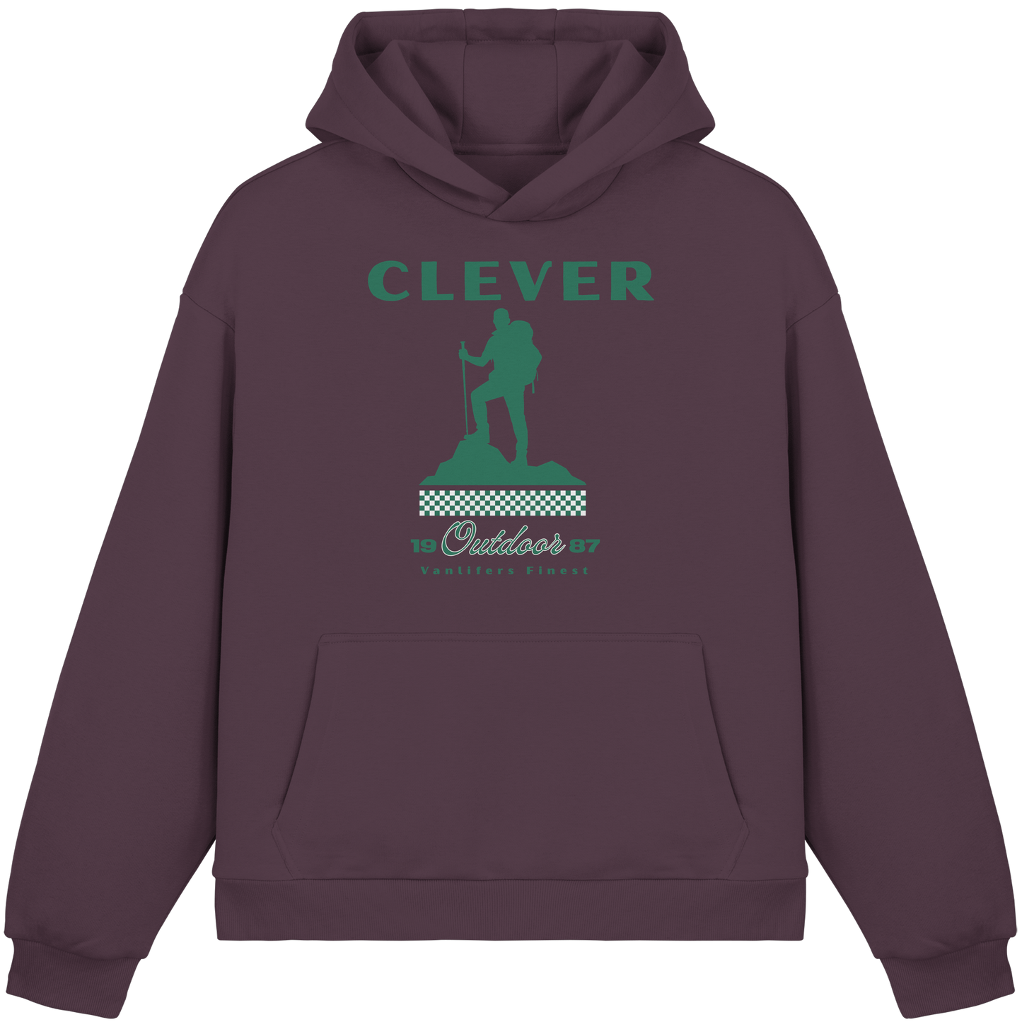Clever Outdoor Vanlifers Finest - Fluffy Boxcut Hoodie