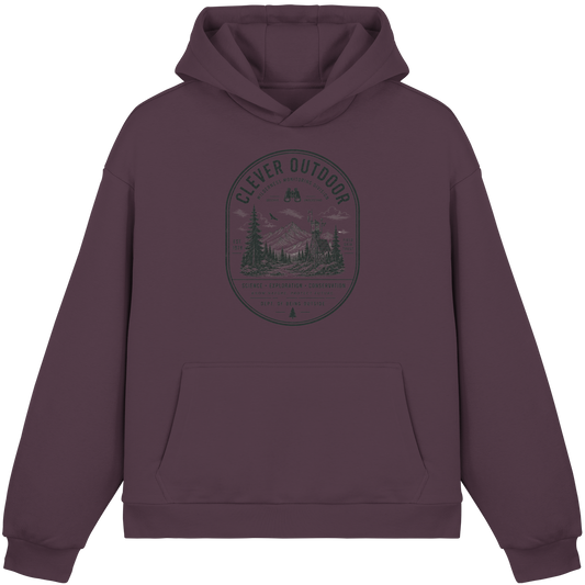 Clever Outdoor Monitoring Division - Fluffy Boxcut Hoodie - clever-outdoor.de