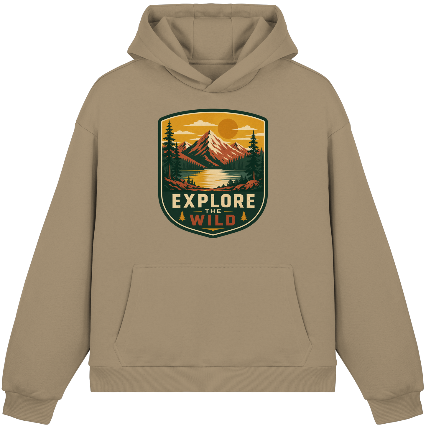 Clever Outdoor Explore The Wild - Fluffy Boxcut Hoodie