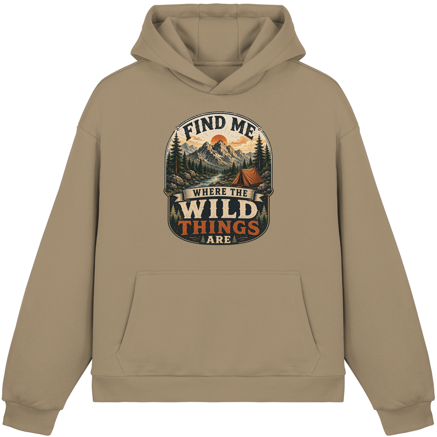 Clever Outdoor Find Me Where The Wild Things Are  - Fluffy Boxcut Hoodie