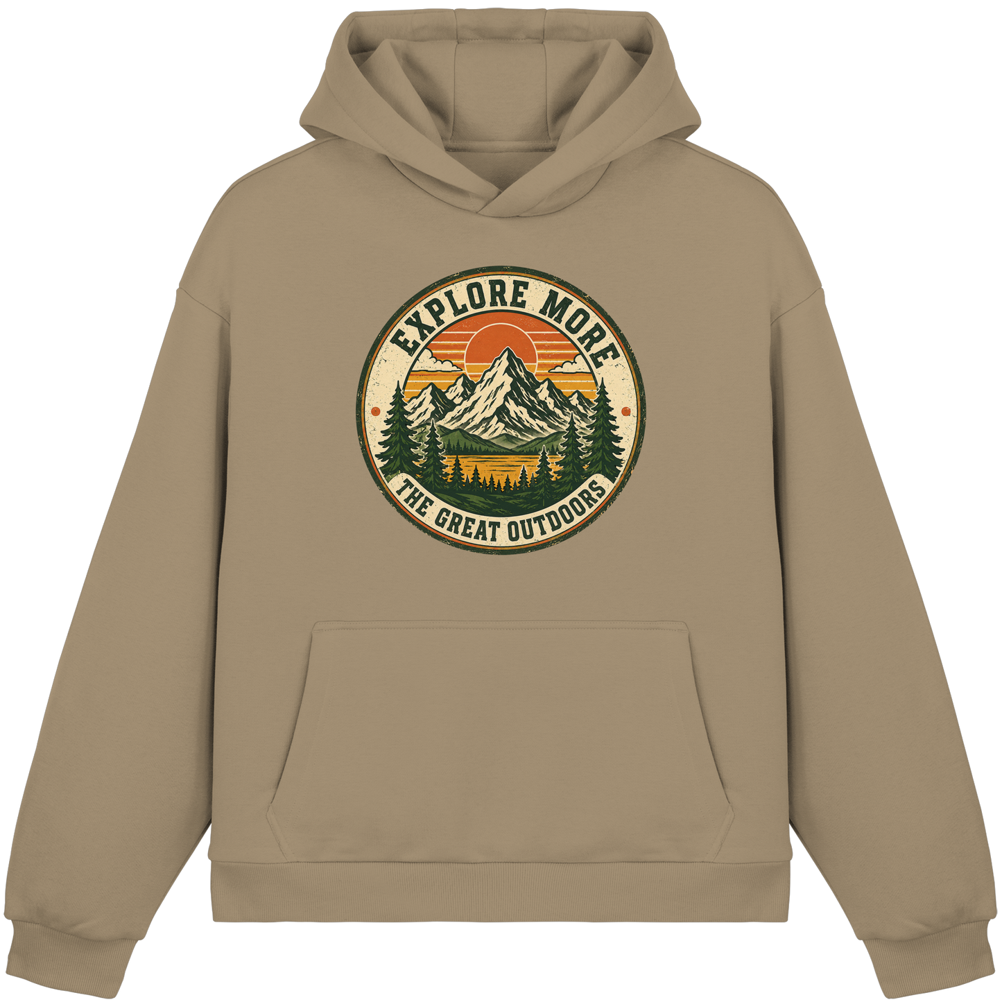 Clever Outdoor Explore More The Great Outdoors - Fluffy Boxcut Hoodie
