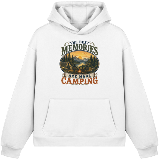 Clever Outdoor The Best Memories Are Made Camping - Fluffy Boxcut Hoodie - clever-outdoor.de