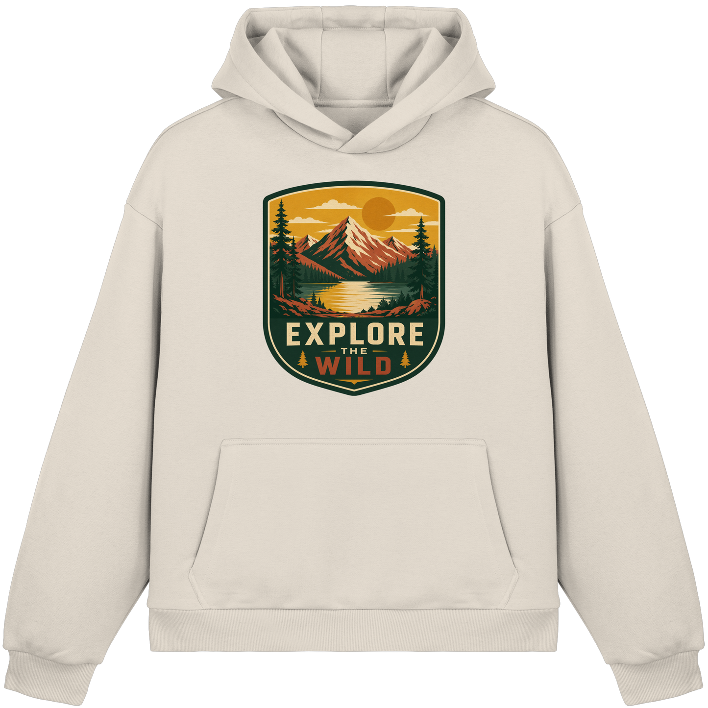 Clever Outdoor Explore The Wild - Fluffy Boxcut Hoodie