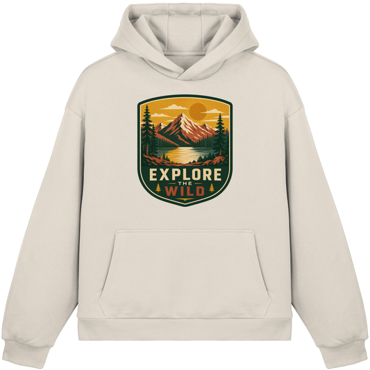 Clever Outdoor Explore The Wild - Fluffy Boxcut Hoodie - clever-outdoor.de