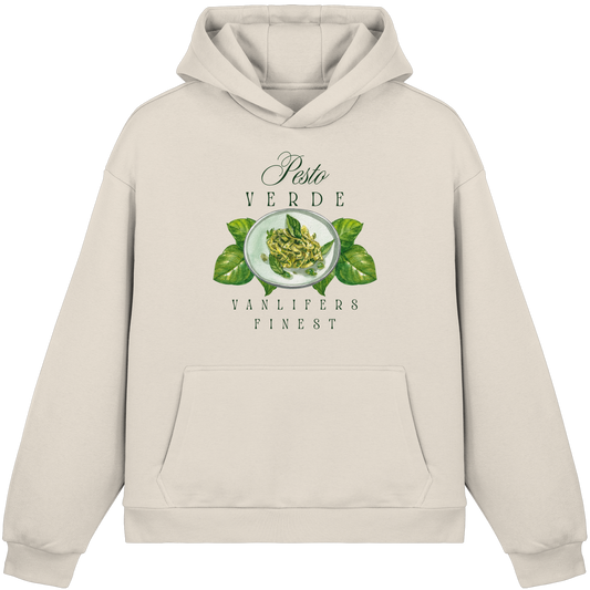 Clever Outdoor Pesto Verde - Fluffy Boxcut Hoodie - clever-outdoor.de
