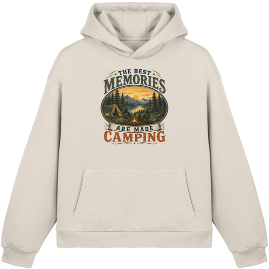 Clever Outdoor The Best Memories Are Made Camping - Fluffy Boxcut Hoodie - clever-outdoor.de