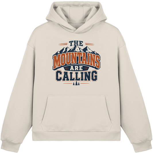 Clever Outdoor The Mountains Are Calling - Fluffy Boxcut Hoodie - clever-outdoor.de