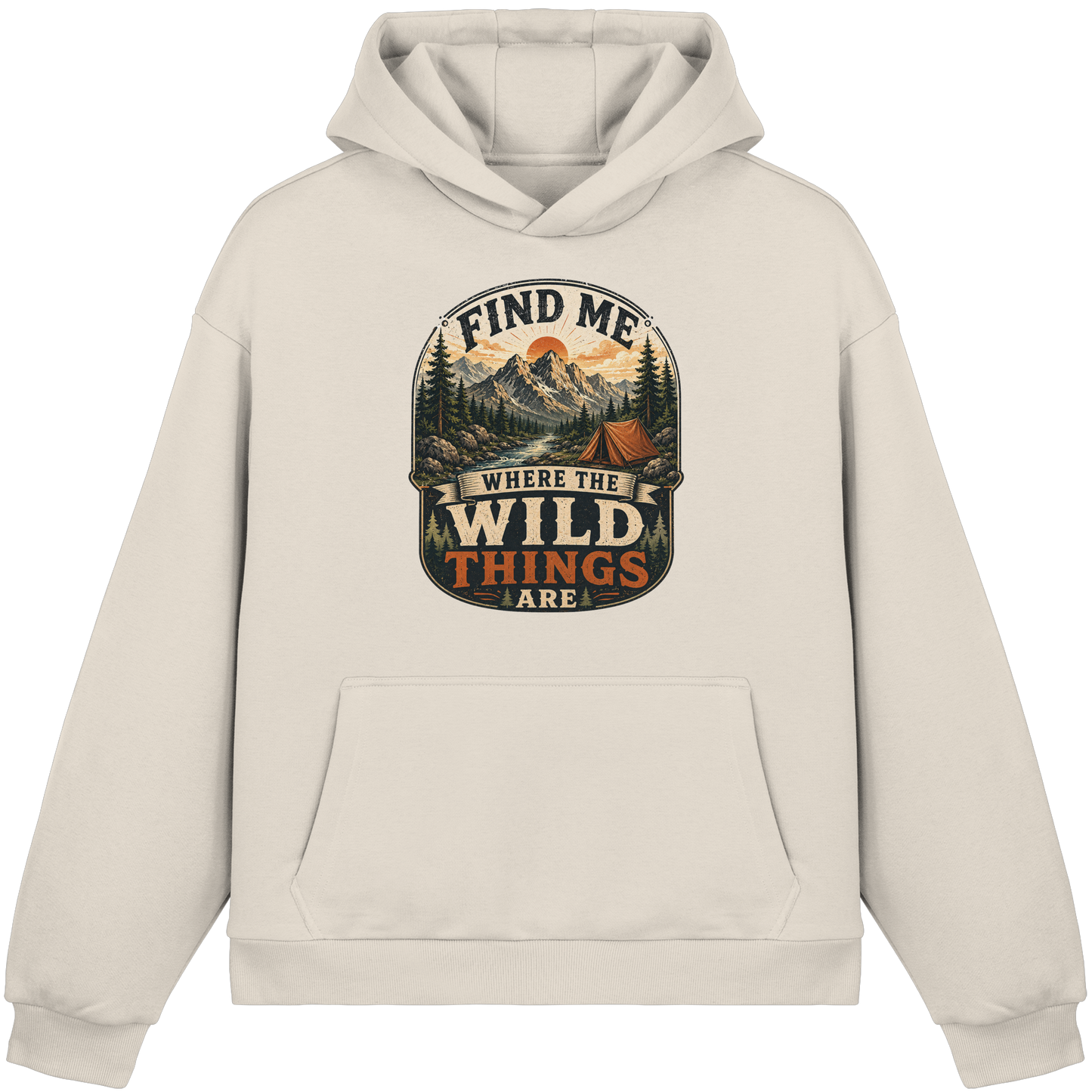 Clever Outdoor Find Me Where The Wild Things Are  - Fluffy Boxcut Hoodie
