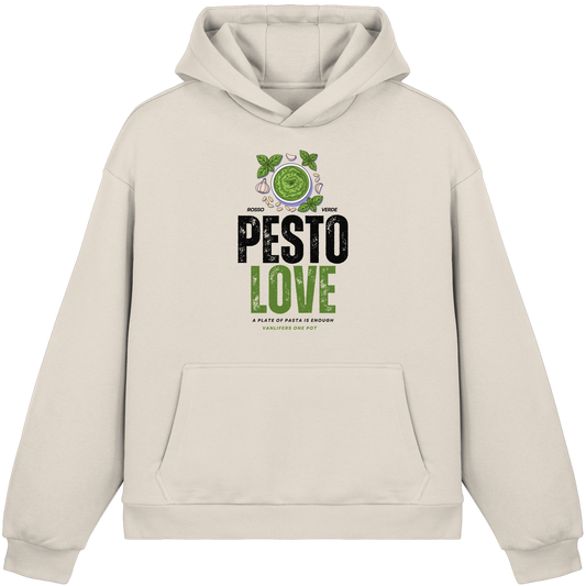 Clever Outdoor Pesto Love - Fluffy Boxcut Hoodie - clever-outdoor.de