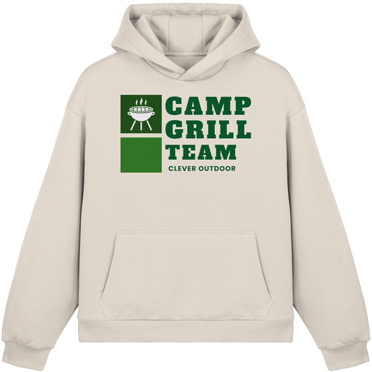 Clever Outdoor Camp Grill Team  - Fluffy Boxcut Hoodie - clever-outdoor.de