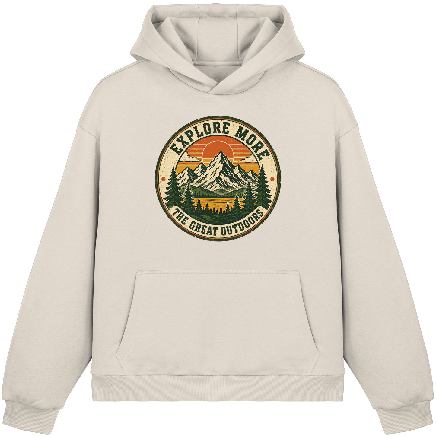 Clever Outdoor Explore More The Great Outdoors - Fluffy Boxcut Hoodie