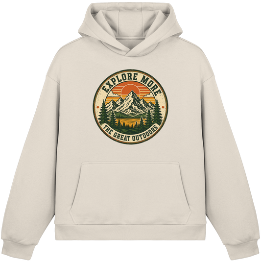 Clever Outdoor Explore More The Great Outdoors - Fluffy Boxcut Hoodie - clever-outdoor.de