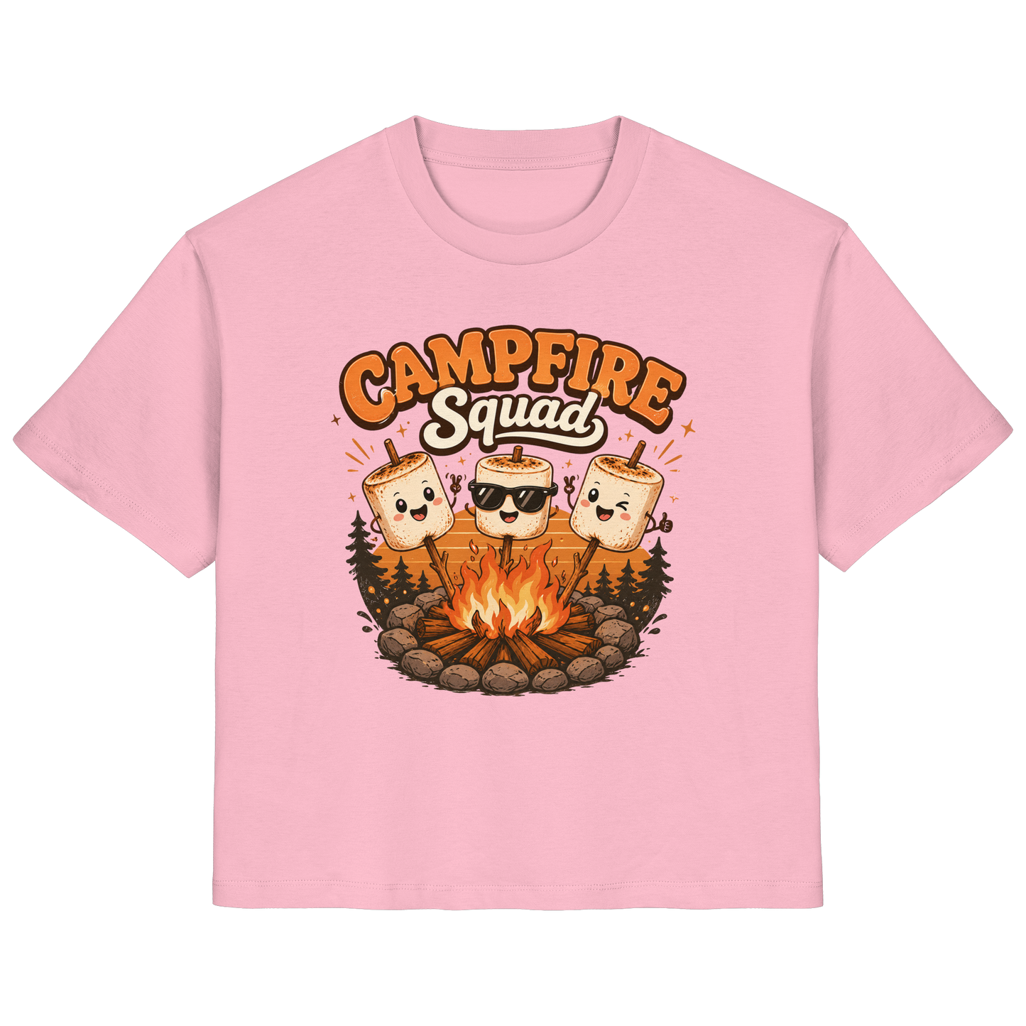 Clever Outdoor Campfire Squad - Ladies Organic Shirt