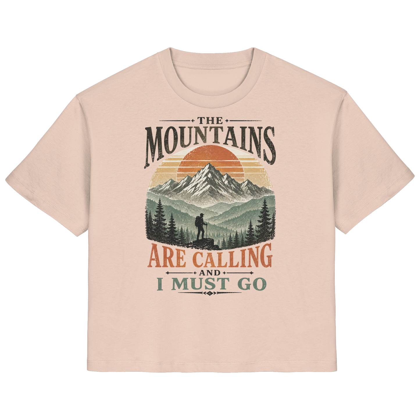 Clever Outdoor The Mountains Are Calling And I Must Go - Ladies Organic Shirt