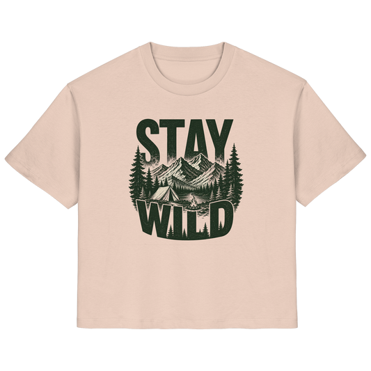 Clever Outdoor Stay Wild  - Ladies Organic Shirt - clever-outdoor.de