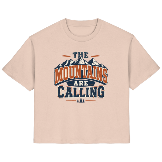 Clever Outdoor The Mountains Are Calling - Ladies Organic Shirt - clever-outdoor.de
