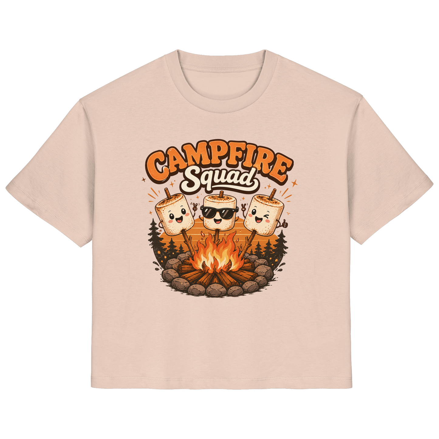 Clever Outdoor Campfire Squad - Ladies Organic Shirt