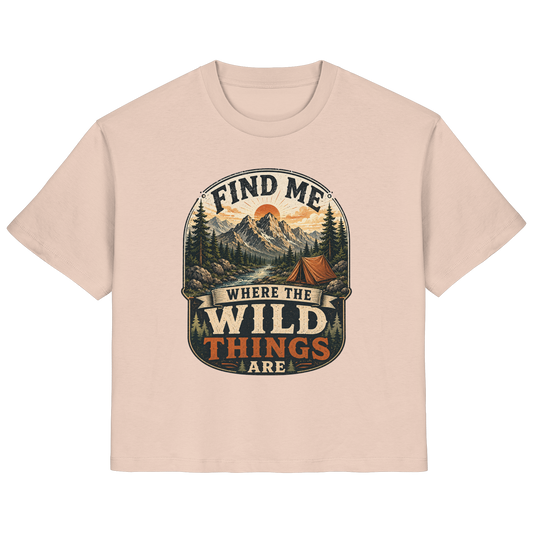 Clever Outdoor Find Me Where The Wild Things Are  - Ladies Organic Shirt - clever-outdoor.de