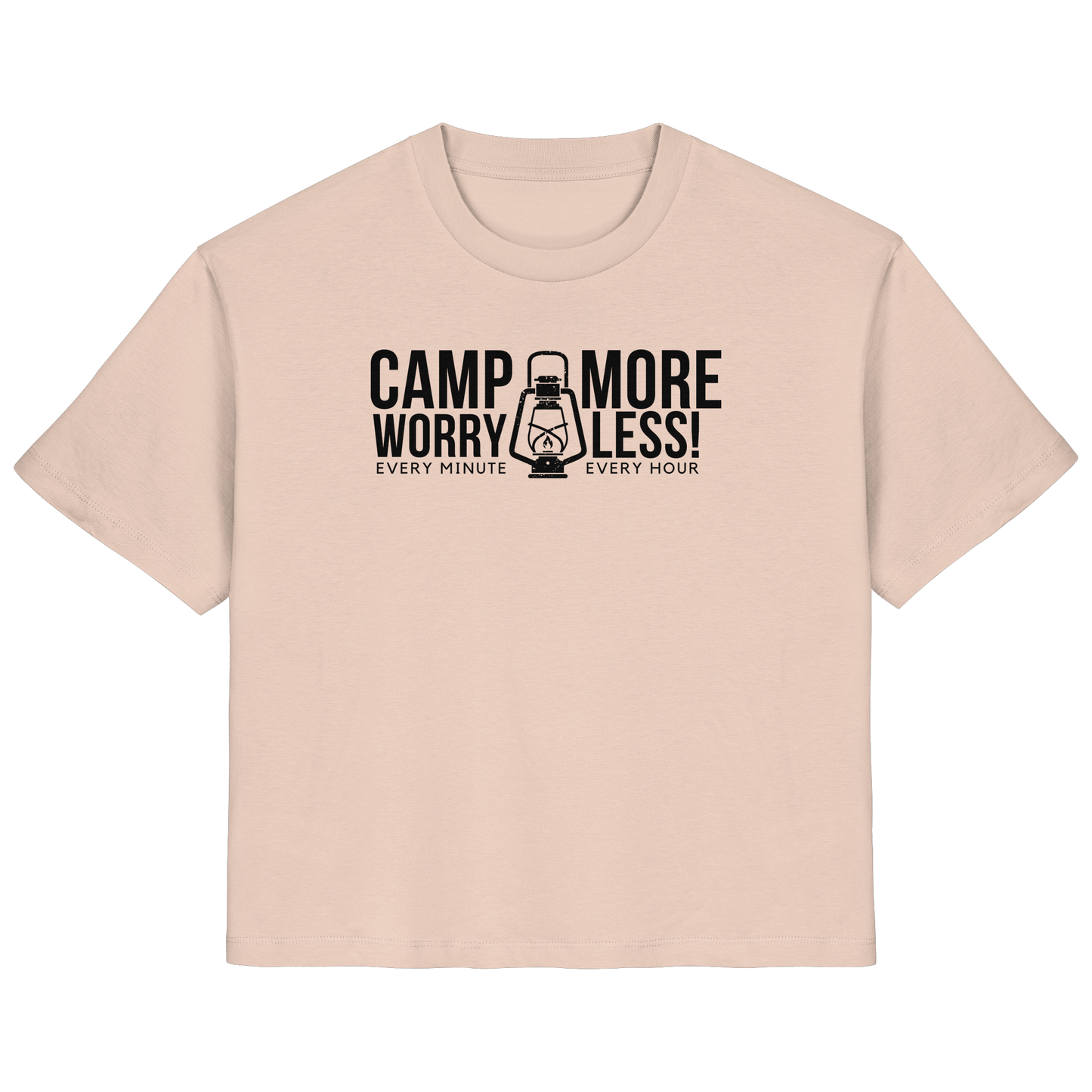 Clever Outdoor Camp More Worry Less  - Ladies Organic Shirt