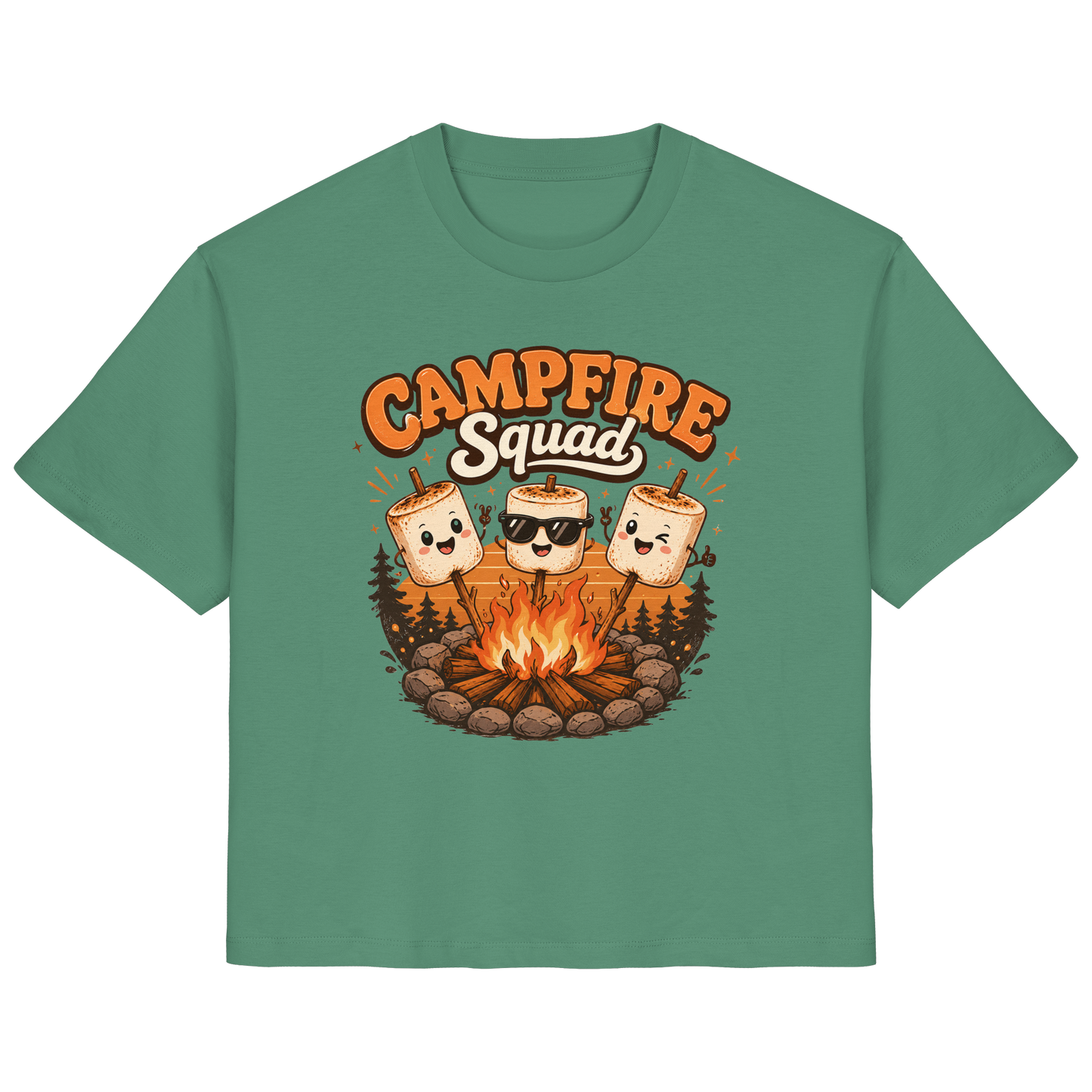 Clever Outdoor Campfire Squad - Ladies Organic Shirt