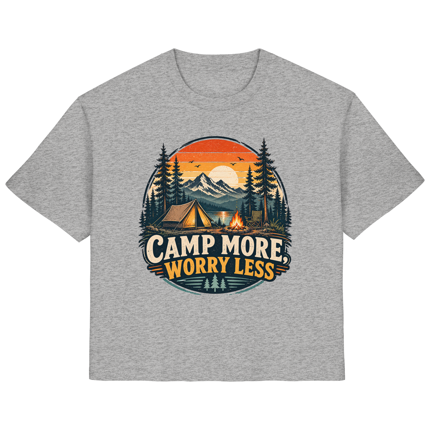 Clever Outdoor Camp More Worry Less - Ladies Organic Shirt