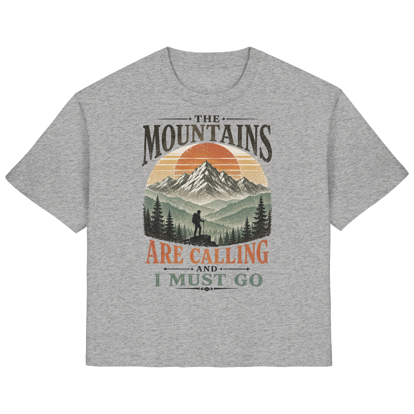 Clever Outdoor The Mountains Are Calling And I Must Go - Ladies Organic Shirt