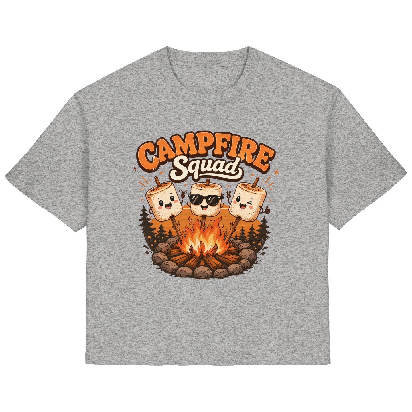 Clever Outdoor Campfire Squad - Ladies Organic Shirt