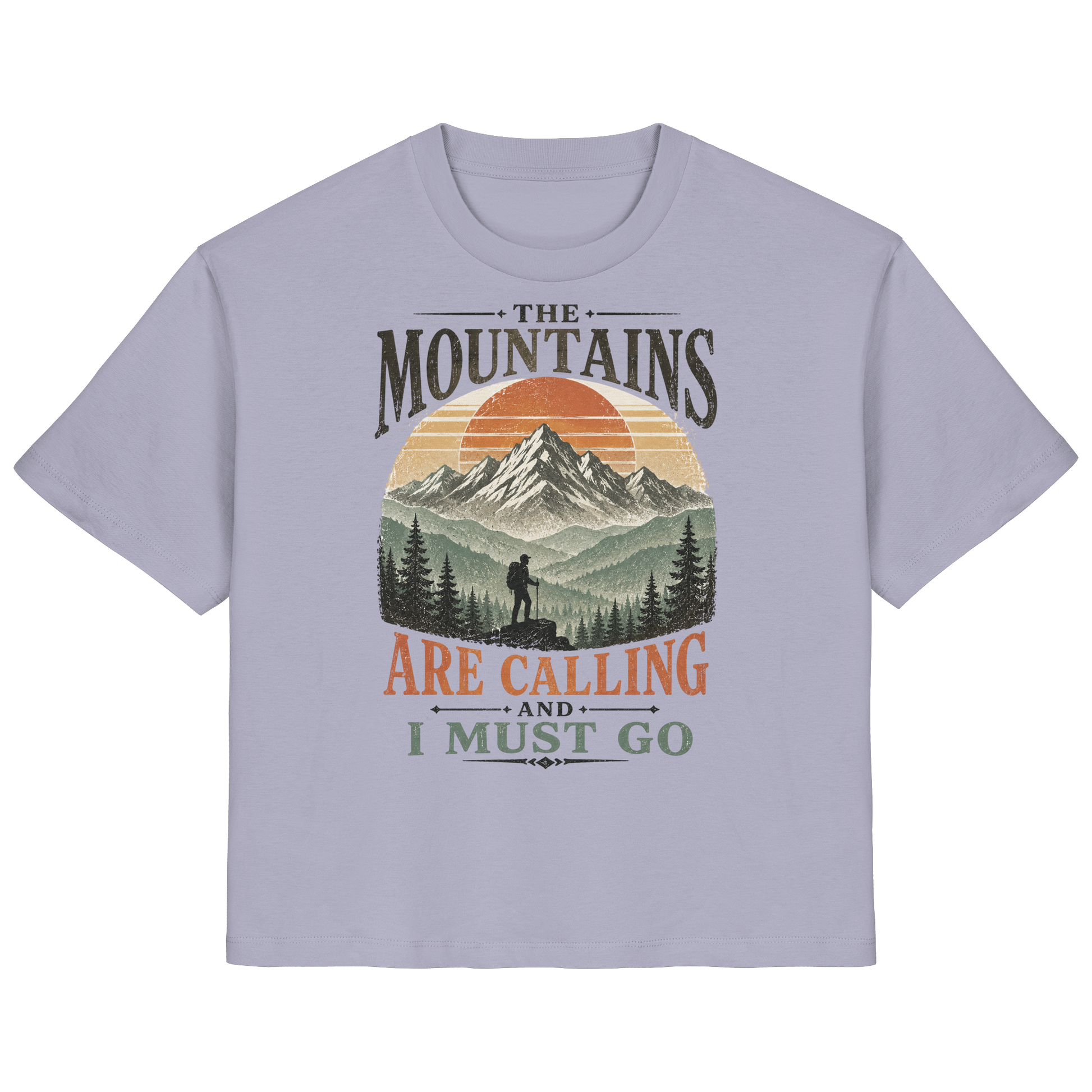 Clever Outdoor The Mountains Are Calling And I Must Go - Ladies Organic Shirt - clever-outdoor.de
