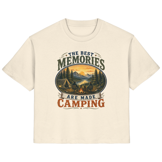 Clever Outdoor The Best Memories Are Made Camping - Ladies Organic Shirt - clever-outdoor.de