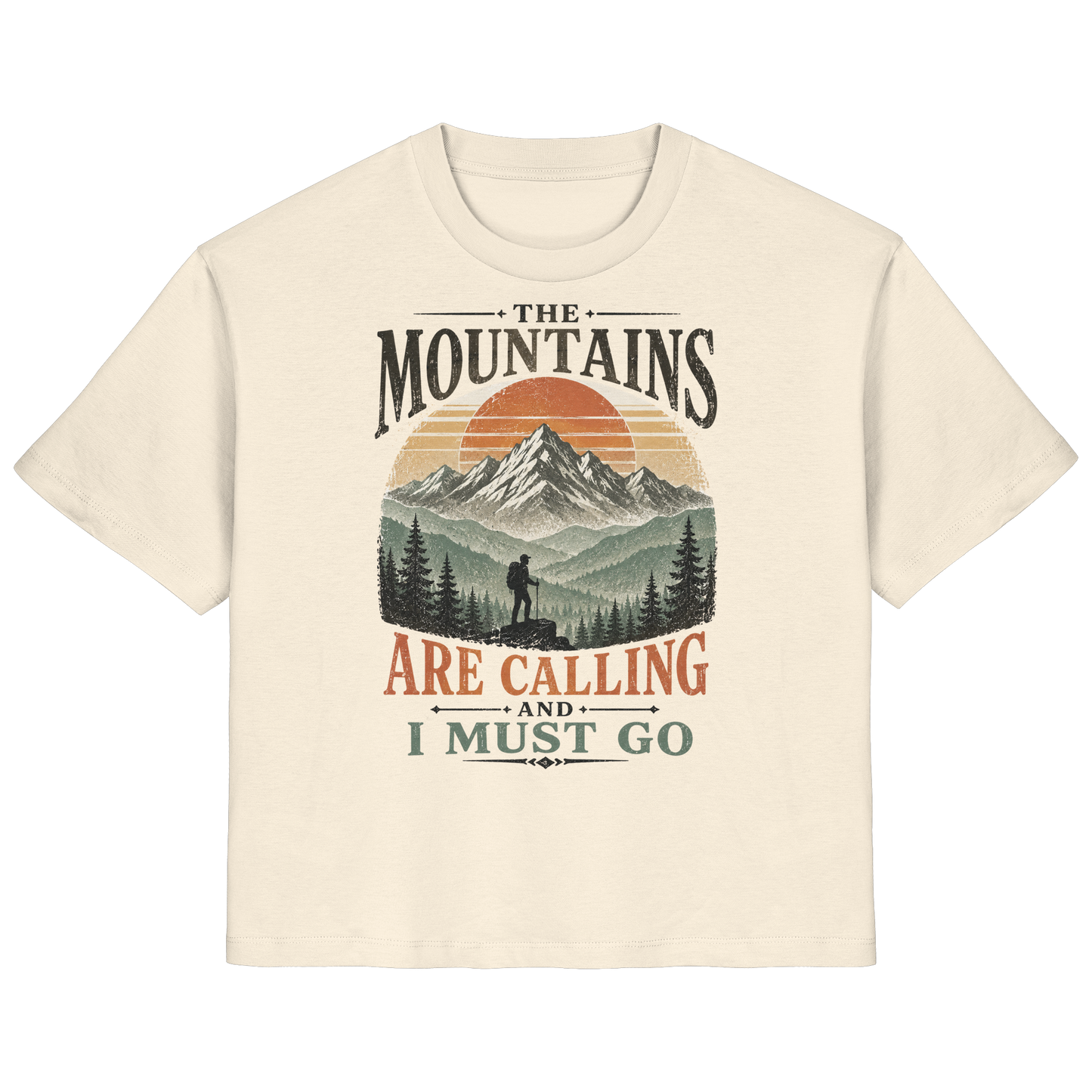 Clever Outdoor The Mountains Are Calling And I Must Go - Ladies Organic Shirt