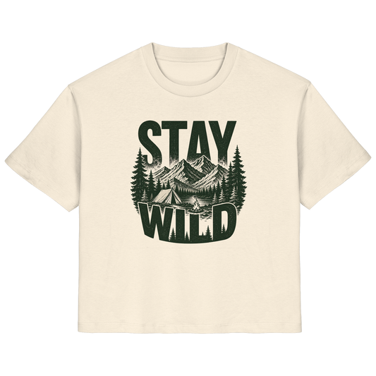 Clever Outdoor Stay Wild  - Ladies Organic Shirt - clever-outdoor.de